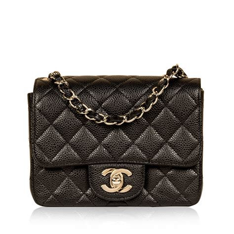 mini square chanel caviar|The Ultimate Bag Guide: The Chanel Classic Flap Bag.